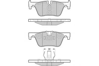 Комплект тормозных колодок, дисковый тормоз E.T.F. купить