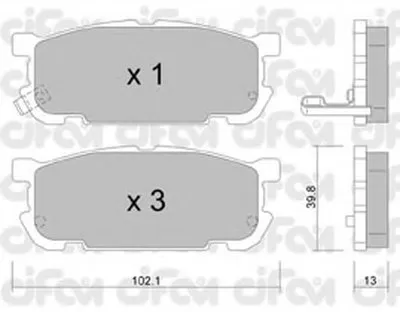 Комплект тормозных колодок, дисковый тормоз CIFAM купить