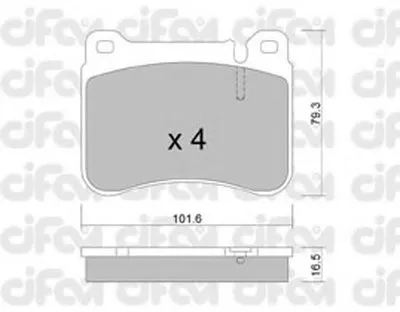 Комплект тормозных колодок, дисковый тормоз CIFAM купить