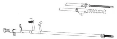 Трос, стояночная тормозная система CEF купить