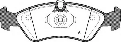 Комплект тормозных колодок, дисковый тормоз ADVANCE OPEN PARTS купить