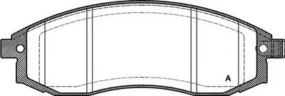 Комплект тормозных колодок, дисковый тормоз ADVANCE OPEN PARTS купить