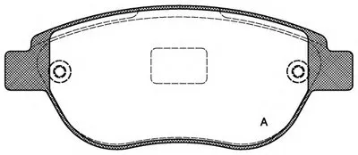 Комплект тормозных колодок, дисковый тормоз ADVANCE OPEN PARTS купить