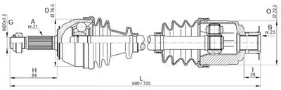 Приводной вал SPIN OPEN PARTS купить