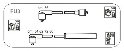 Комплект проводов зажигания JANMOR купить