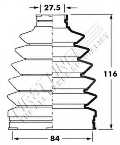 Пыльник, приводной вал FIRST LINE купить