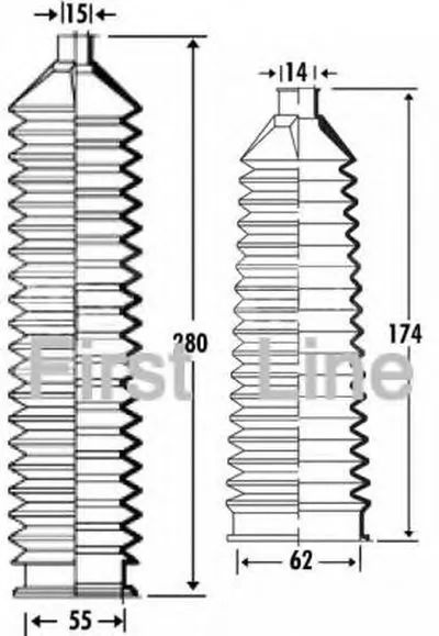 Пыльник, рулевое управление FIRST LINE купить