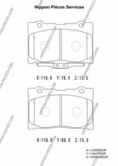 Комплект тормозных колодок, дисковый тормоз NPS купить