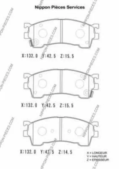 Комплект тормозных колодок, дисковый тормоз NPS купить