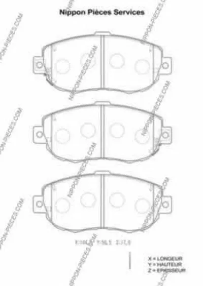 Комплект тормозных колодок, дисковый тормоз NPS купить
