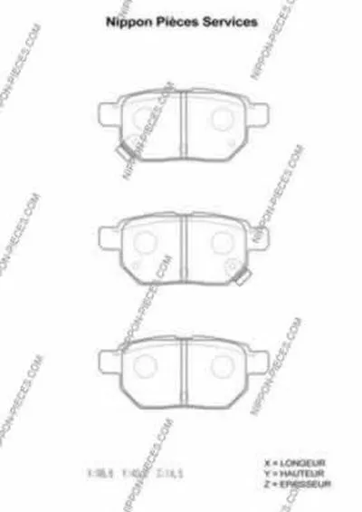 Комплект тормозных колодок, дисковый тормоз NPS купить