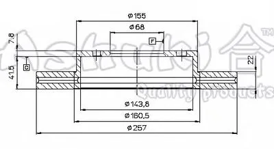 Тормозной диск ASHUKI купить