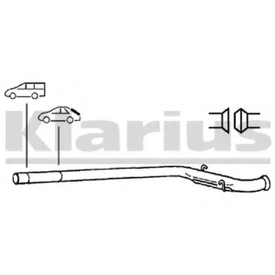 Труба выхлопного газа KLARIUS купить
