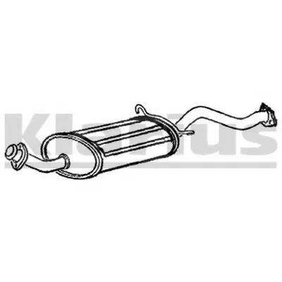 Средний глушитель выхлопных газов KLARIUS купить