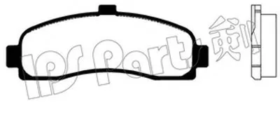 Комплект тормозных колодок, дисковый тормоз IPS Parts IPS Parts купить