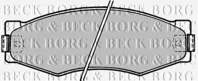 Комплект тормозных колодок, дисковый тормоз BORG & BECK купить