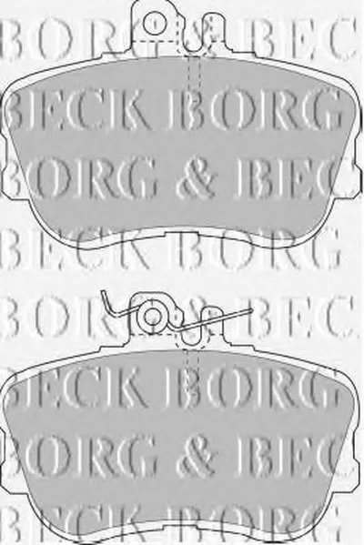 Комплект тормозных колодок, дисковый тормоз BORG & BECK купить