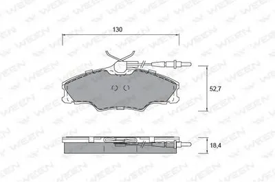 Комплект тормозных колодок, дисковый тормоз WEEN купить