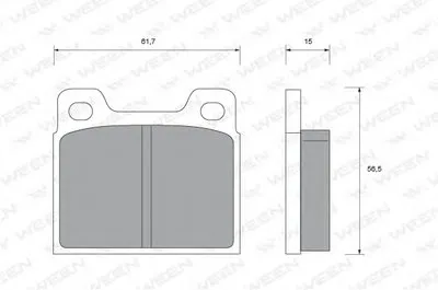 Комплект тормозных колодок, дисковый тормоз WEEN купить