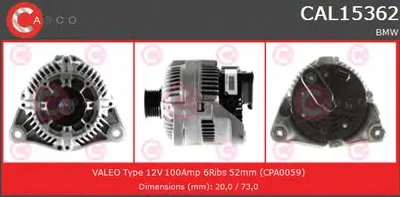 Генератор GENUINE SERIES CASCO купить