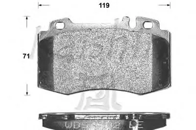 Комплект тормозных колодок, дисковый тормоз KAISHIN купить