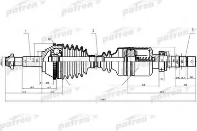Приводной вал PATRON купить