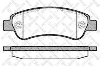 Комплект тормозных колодок, дисковый тормоз STELLOX купить