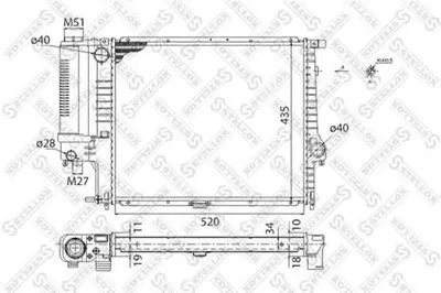 Радиатор, охлаждение двигателя STELLOX купить