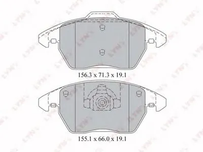 Комплект тормозных колодок, дисковый тормоз LYNXauto купить