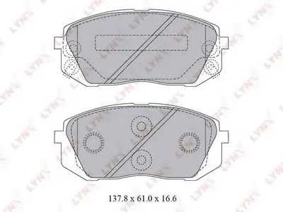 Комплект тормозных колодок, дисковый тормоз LYNXauto купить