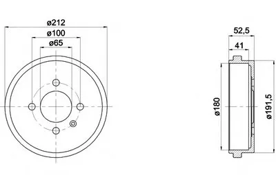 Тормозной барабан HELLA PAGID купить