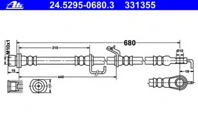 Тормозной шланг ATE купить