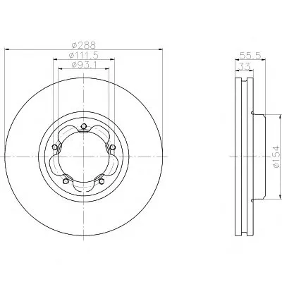 Тормозной диск HELLA PAGID купить