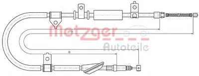 Трос, стояночная тормозная система COFLE METZGER купить