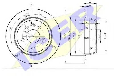 Тормозной диск ICER купить