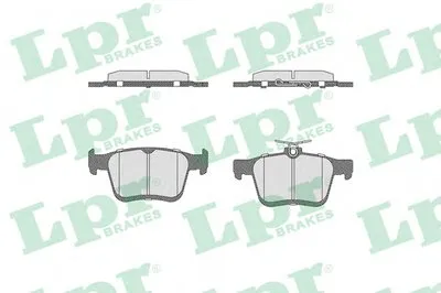 Комплект тормозных колодок, дисковый тормоз LPR купить