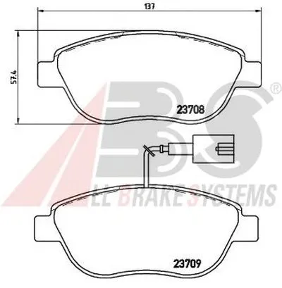 Комплект тормозных колодок, дисковый тормоз SPORTLINE A.B.S. купить
