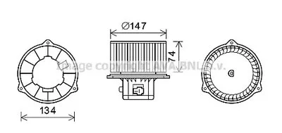 Электродвигатель, вентиляция салона AVA QUALITY COOLING купить