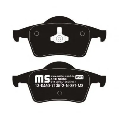 Комплект тормозных колодок, дисковый тормоз Anti-Noise MASTER-SPORT купить