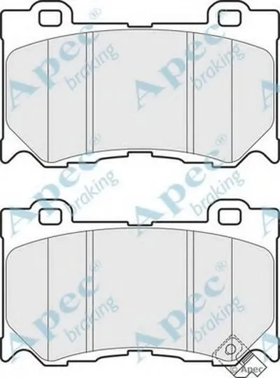 Комплект тормозных колодок, дисковый тормоз APEC braking купить