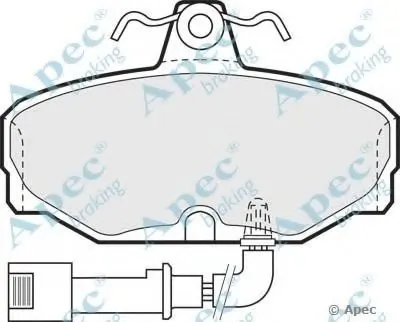 Комплект тормозных колодок, дисковый тормоз APEC braking купить