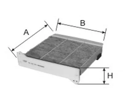 Фильтр, воздух во внутренном пространстве Cabin filter (Charcoal) for MITSUBISHI GOODWILL купить