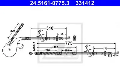 Тормозной шланг ATE купить