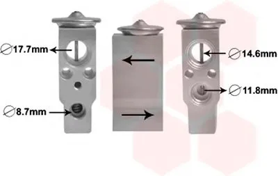 Расширительный клапан, кондиционер VAN WEZEL купить