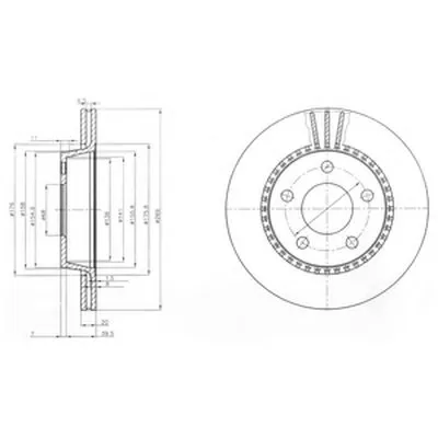 Тормозной диск DELPHI купить