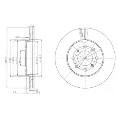 Тормозной диск DELPHI купить