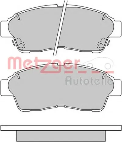 Комплект тормозных колодок, дисковый тормоз METZGER купить