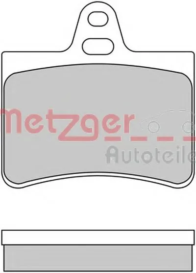Комплект тормозных колодок, дисковый тормоз METZGER купить