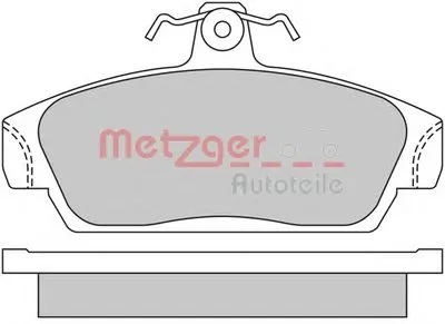 Комплект тормозных колодок, дисковый тормоз METZGER купить