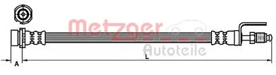 Тормозной шланг METZGER купить